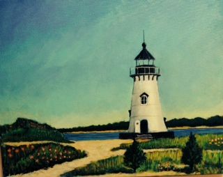 Edgartown Lighthouse Spring 2014 © Bill Buckley, all rights reserved.